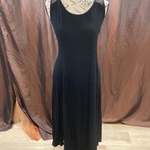 Black belled dress with netted back